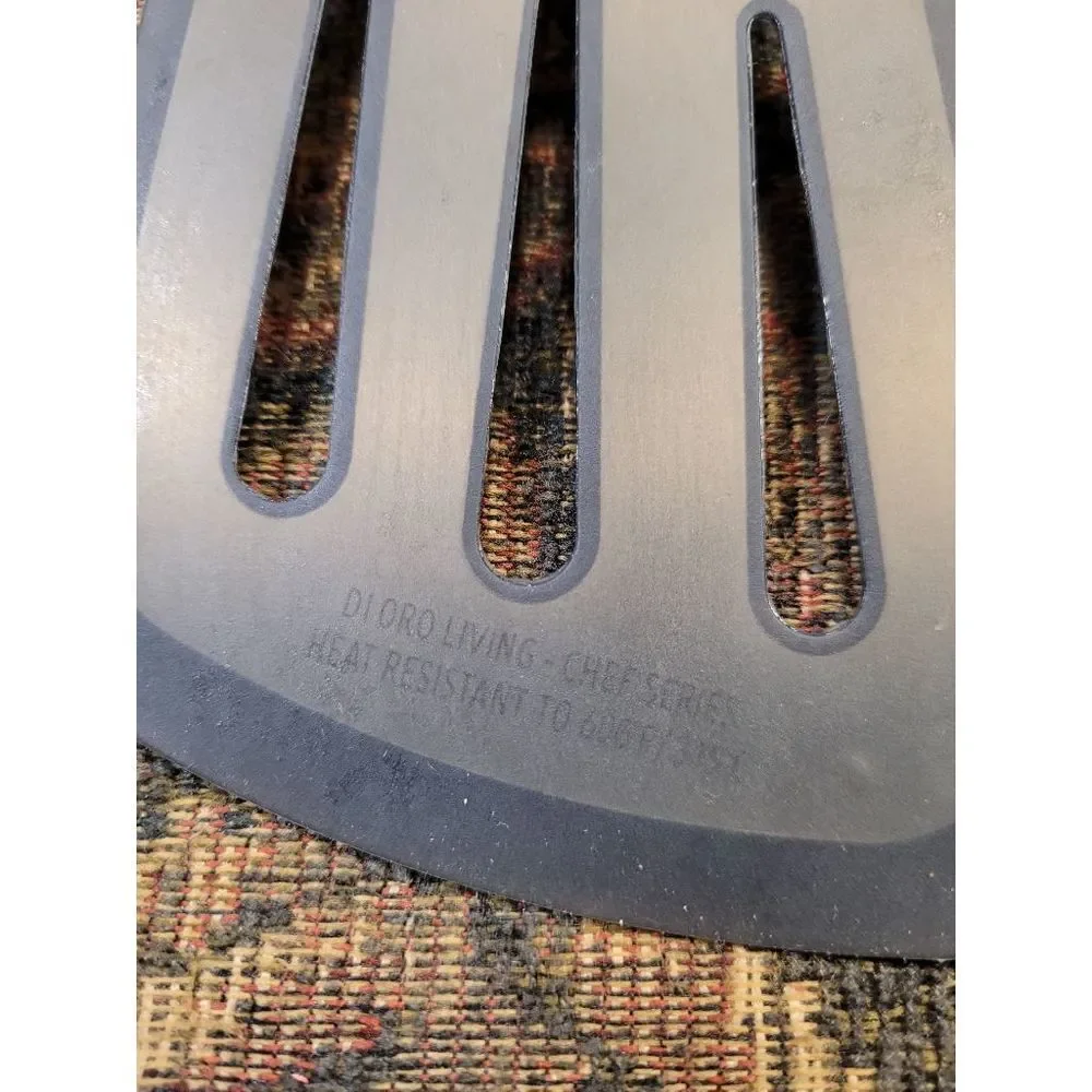 DI ORO- Chef Series Long Flexible Silicone Slotted Turner/Fish Spatula